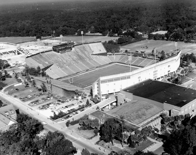Aerial view of the stadium c. 1980