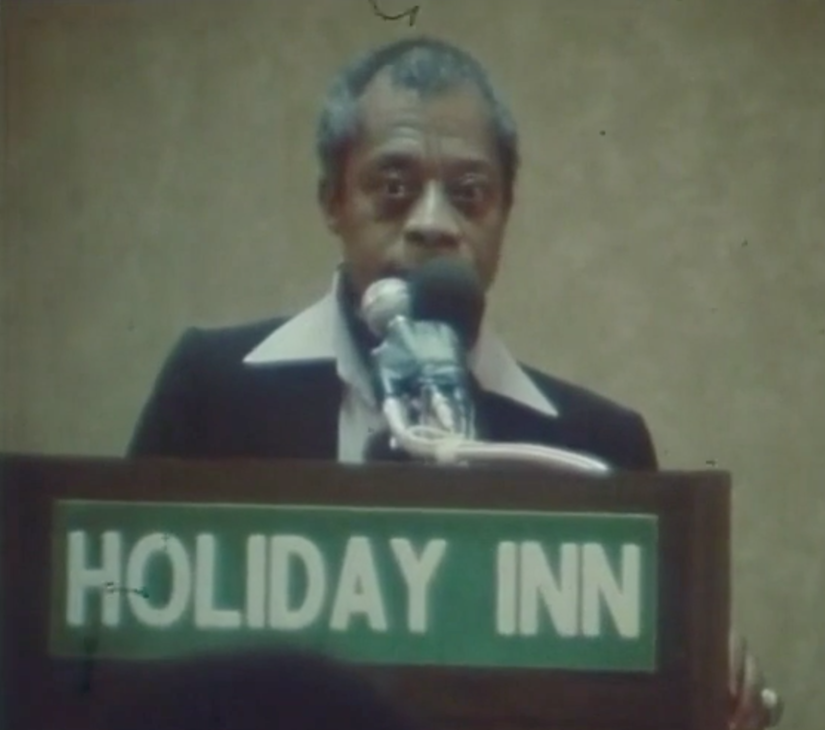 Baldwin speaking at the ALA Conference in 1980 at UF